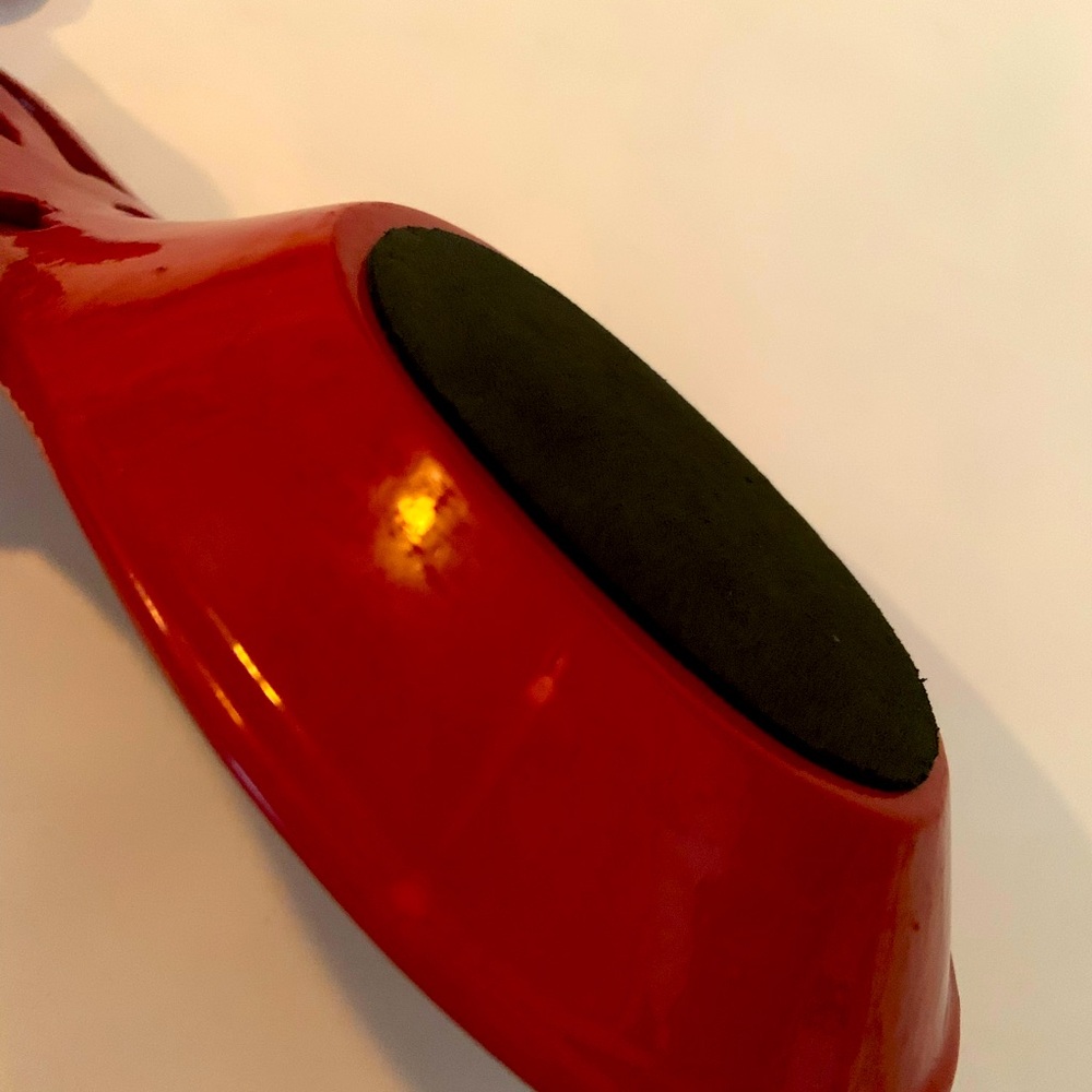 Red Cast Iron Trivet and Spoon Rest Set - Picture 3 of 10